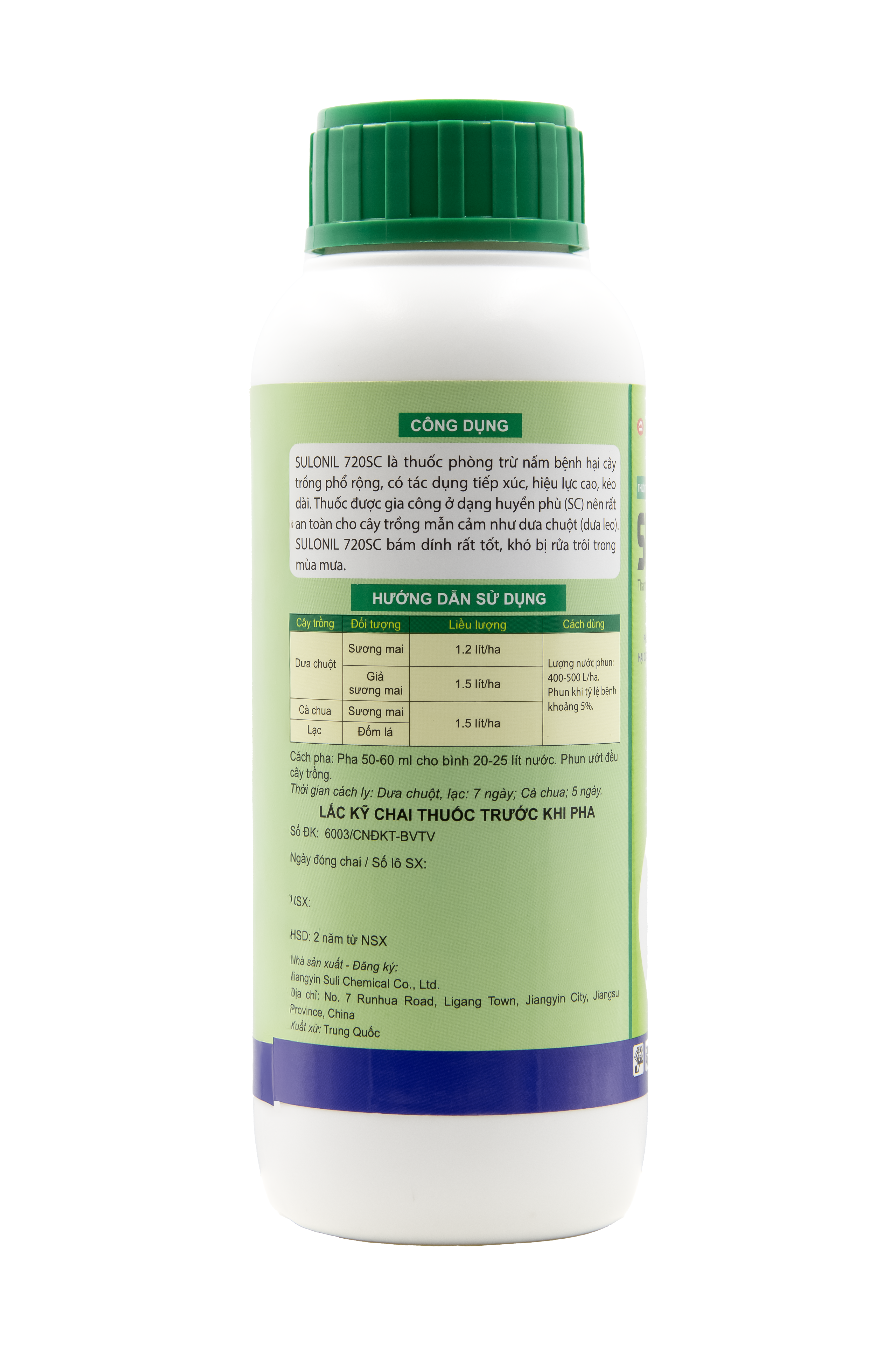 THUỐC TRỪ BỆNH SULONIL 720SC